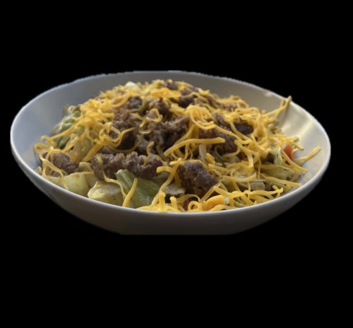 Burger bowl marhás