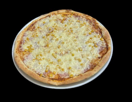 Sonkás kukorica pizza