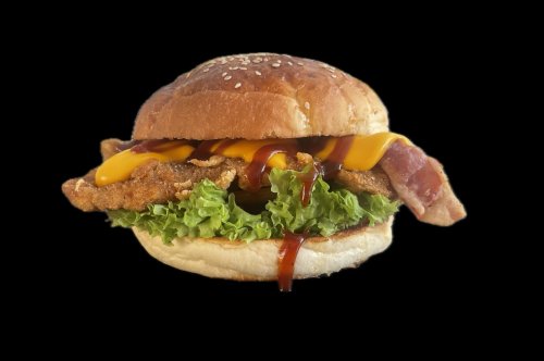 Cheezy chicken burger